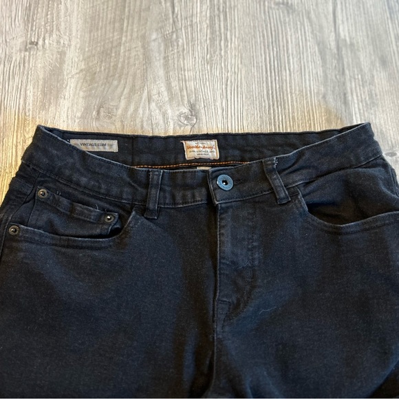 Weatherproof Stretch Men's Black Jeans 30" x 30" Vintage Slim Fit Stretch Demin. - Picture 3 of 12